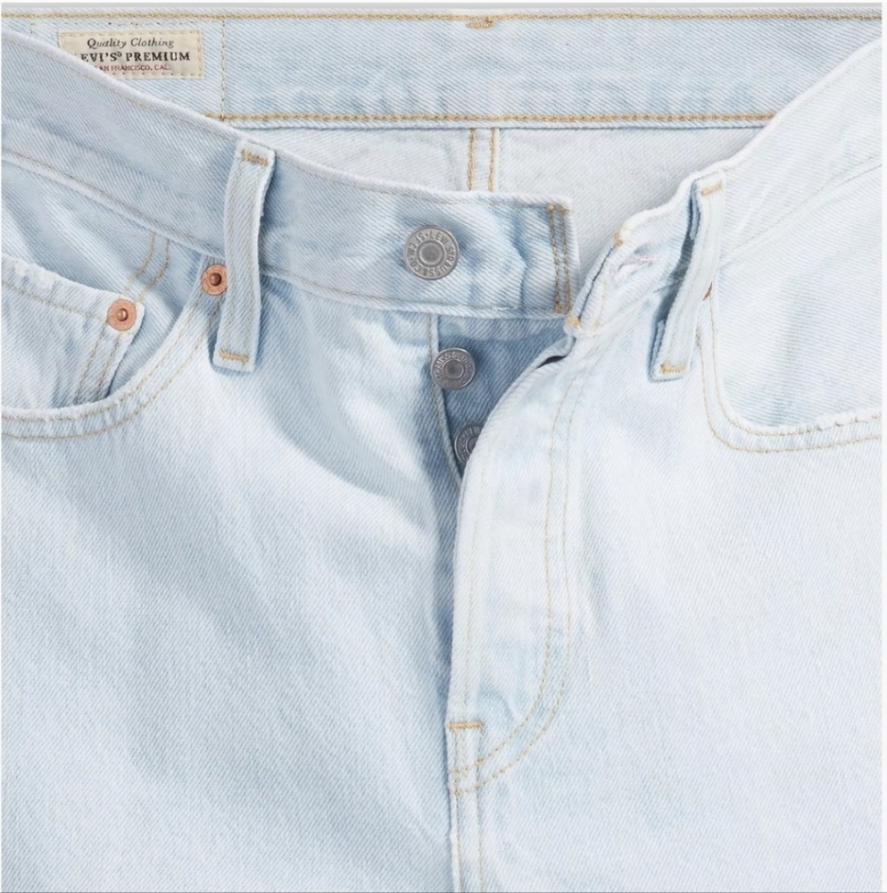 Levi’s Premium 501 Jeans Straight Ligh Blue Size 28 - Picture 10 of 16